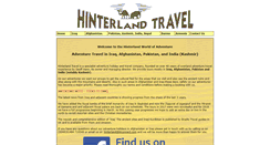 Desktop Screenshot of hinterlandtravel.com